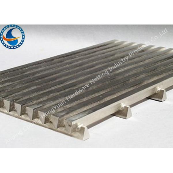 304 Flat Stainless Steel Wedge Wire Screen Panels Anti Corrosion 0.2mm Slot