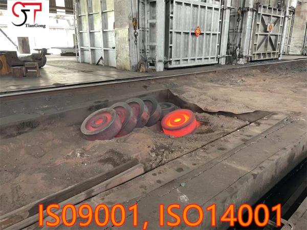Customized Free Forged Crane Wheel Hub For Heavy Duty Port