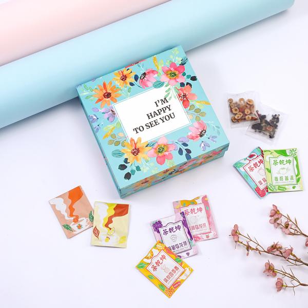 Snack Custom Logo Printing Magnetic Folding Box for Tea Coffee Dessert Gift Packaging