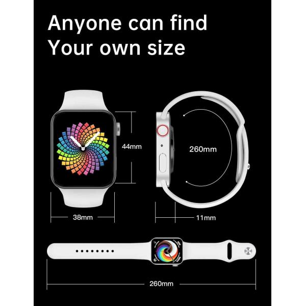 IPS 128 X 128 Women Fitness Tracker Smartwatch ID8 Double Key Button