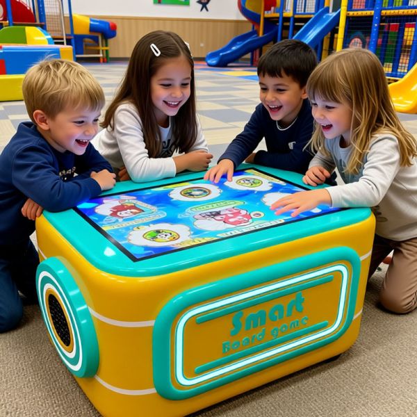 Digital Game Table for Kids with 10 Game Modes, PVC Material, and 970mm*608mm*500mm Size for Interactive Learning