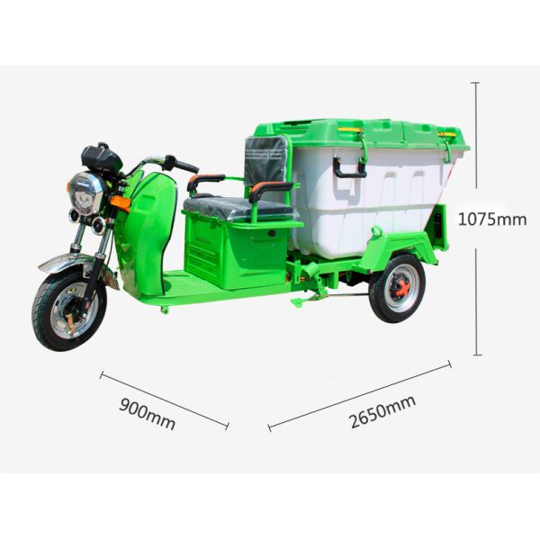 Compact Electric Sanitation Cart: Manual Dumping for Quick, Easy Cleaning