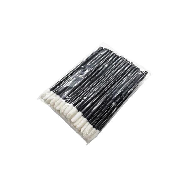 Цвет черноты щетки 50pcs губы макияжа волокна синтетик нейлона устранимый
