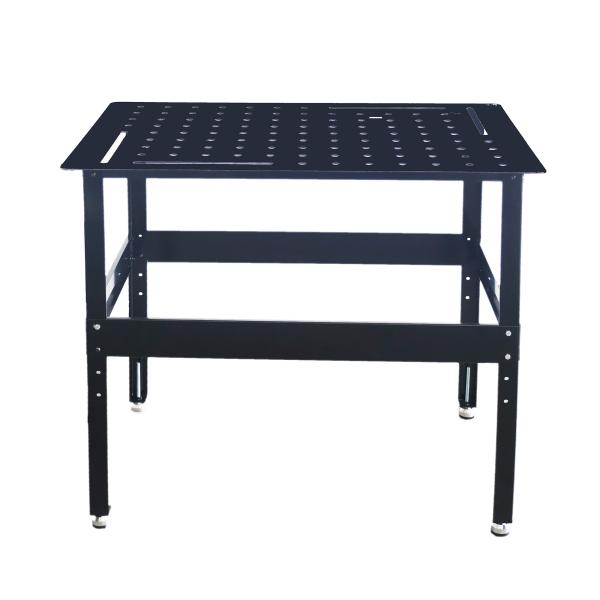 Adjustable Height Welding Workbench Collapsible Ventilated Hole Heavy Duty Load Bearing Screw Leveling Feet