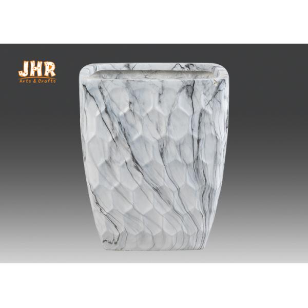 Marble Flower Pots Fiber Clay Plant Pots Decorative Clay Pots Resin Pot Planters Indoor Planters