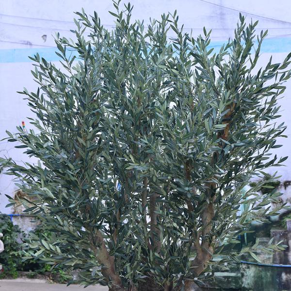Realistic Tree Trunk olive artificial tree Large Faux Olive Tree Plant with Branches and Fruits for Modern  Office Living Room Floor Decor Indoor