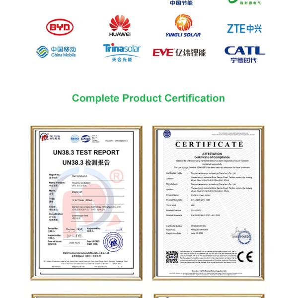 1200 Вт портативная электростанция литий-ионная 12В 100ah 120ah солнечная батарея