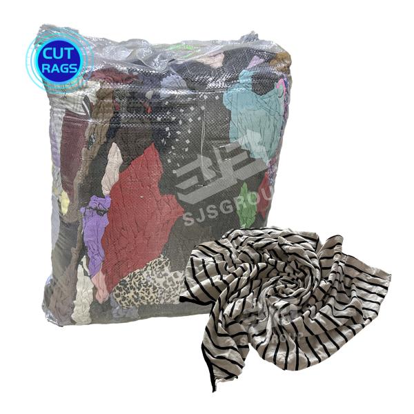 100% Cotton Rags Industrial Cleaning Rags Mixed Fabric Cuttings Wiping Used Rags