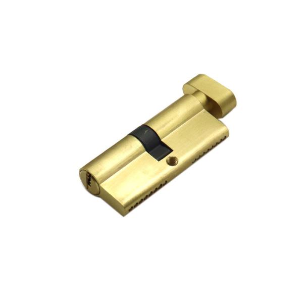70MM Single Open Knob Lock Door Cylinder Brass Material With 2 Keys