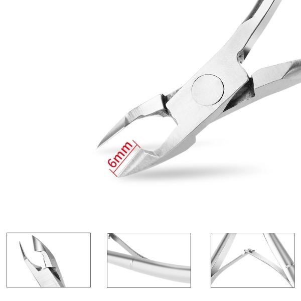Customer's Logo Durable Stainless Steel Nail Care Tool Cuticle Clipper Nipper for Nail Salon