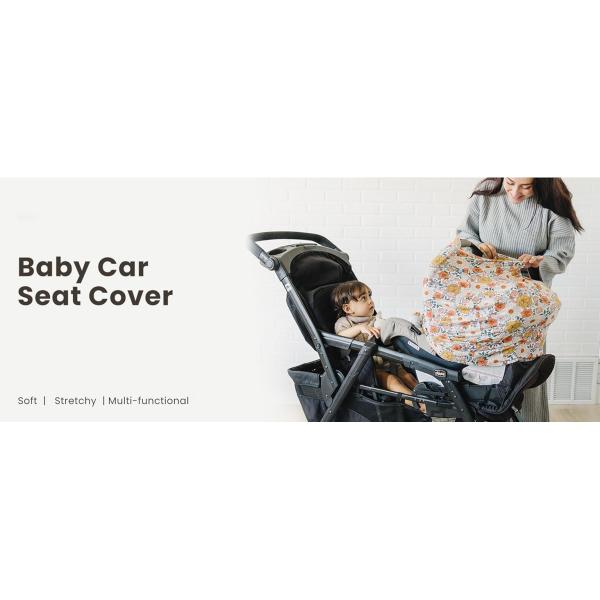 Stretchy Baby Car Seat Cover 89% Polyester 11% Spandex Universal Fit