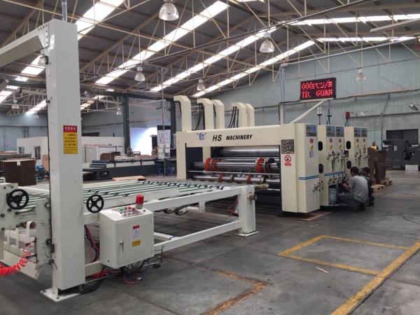 415v Cardboard Box Printing Machine Motorized Flexo Printing Slotting Machine