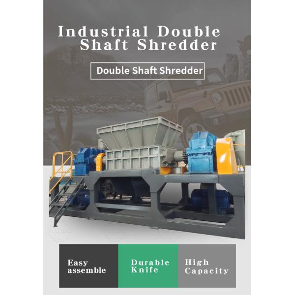 Car Metal Frame Shredding Equipment Dual-Shaft Shredder Machine In USA For Scrap Metal Recycling Plant