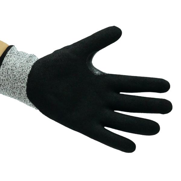 4X43C 13 Gauge HPPE Anti Slip Heavy Duty Grip Gloves , Industrial Anti Cut Safety Gloves For Men