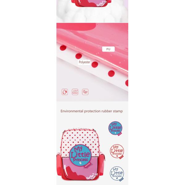 Nohoo 2019 new arrival waterproof lightweight PU 3D cartoon children school bags for girls