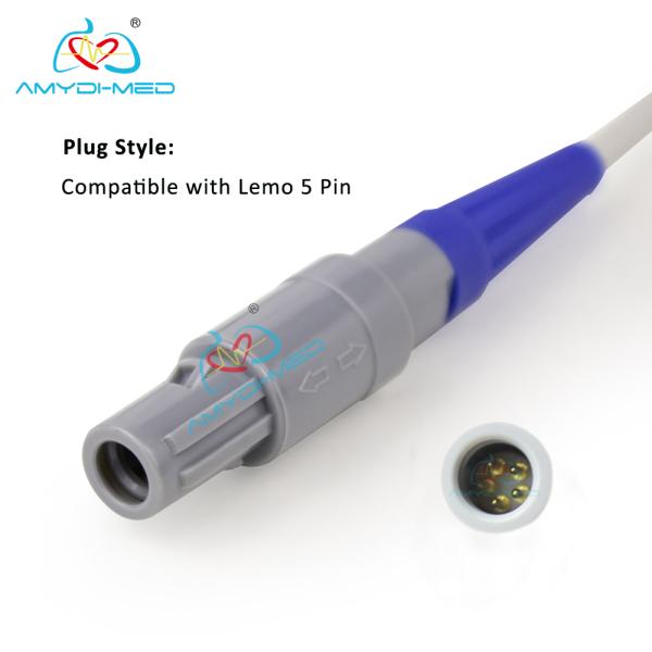 Biolight Edan Reusable Spo2 Sensor Medical Cables TPU 3m Adult Ear Clip Spo2 Sensor