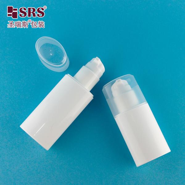 PA213 30 ml 50 ml Forme ovale Injection personnalisée Couleur plastique PP Bouteille de pompe sans air Emballage cosmétique