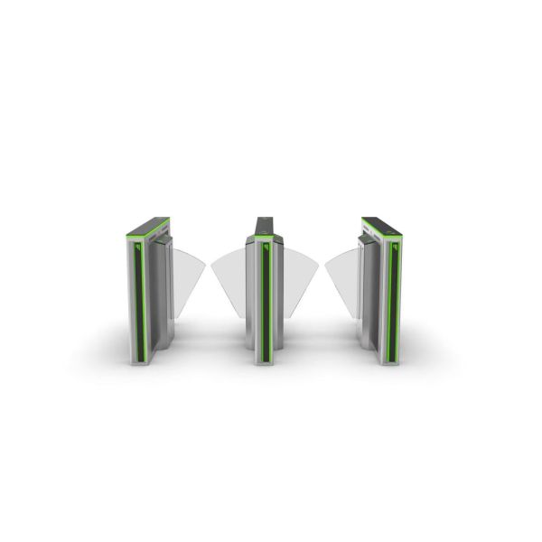 Subway Flap Barrier Turnstile Automatic Security Turnstile Gate With Facial Recognition