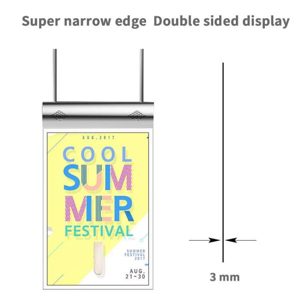 55 дисплея LCD андроида дюйма 1080p двойник дисплея Signage OLED цифров прозрачного прозрачный встал на сторону