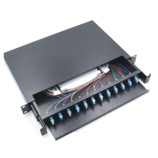 19 Inch FTTH Products 12 24 36 48 72 Ports Fiber Optic ODF LIU Terminal box