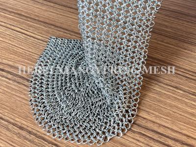 Cerca de aço galvanizada de Ring Mesh Chain Link Decoration Wire do metal do círculo 0.53mm
