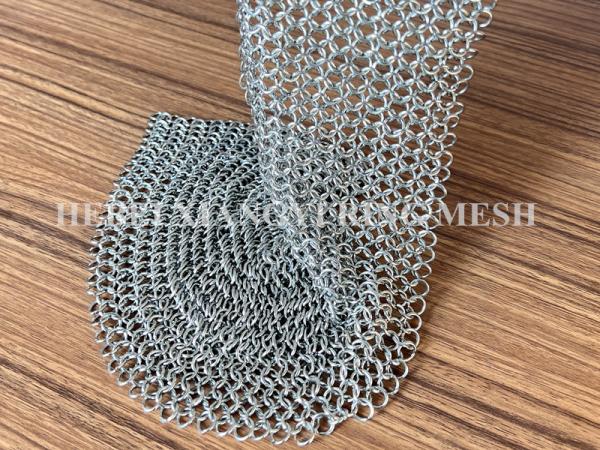 Cerca de aço galvanizada de Ring Mesh Chain Link Decoration Wire do metal do círculo 0.53mm