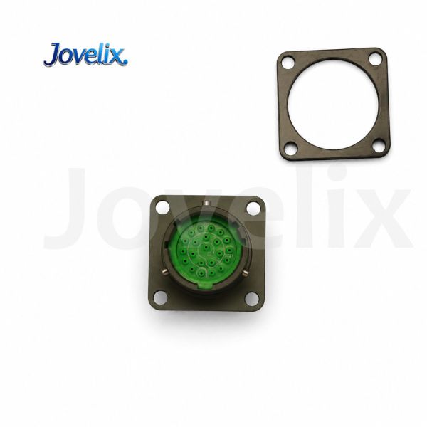 JY27508E12B35PN High-Reliability Circular Connector, Vibration Resistant, Gold-Plated Contacts, Bayonet Coupling, Multi-Pin Electrical Plug