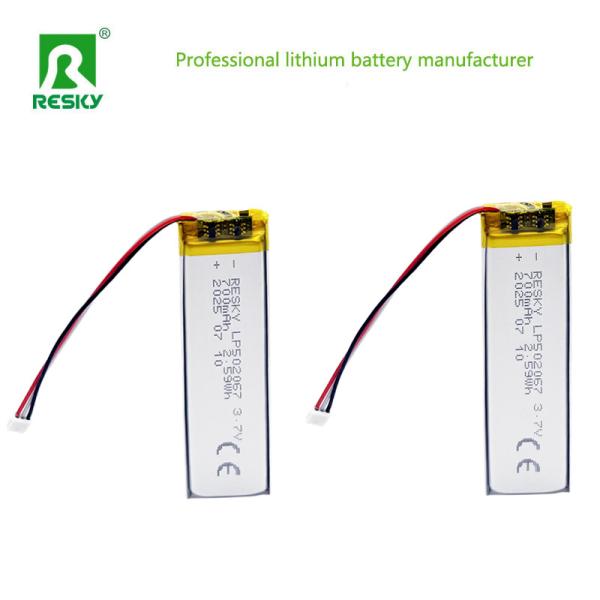 Lithium Polymer Battery Cell 502065 502067 3.7V 700mAh Rechargeable Lithium Cell