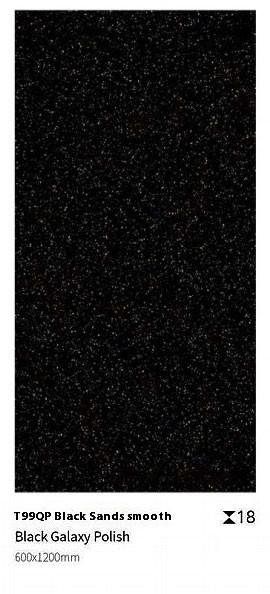 Black Grey 600x1200x18mm Outdoor Porcelain Paving Tile