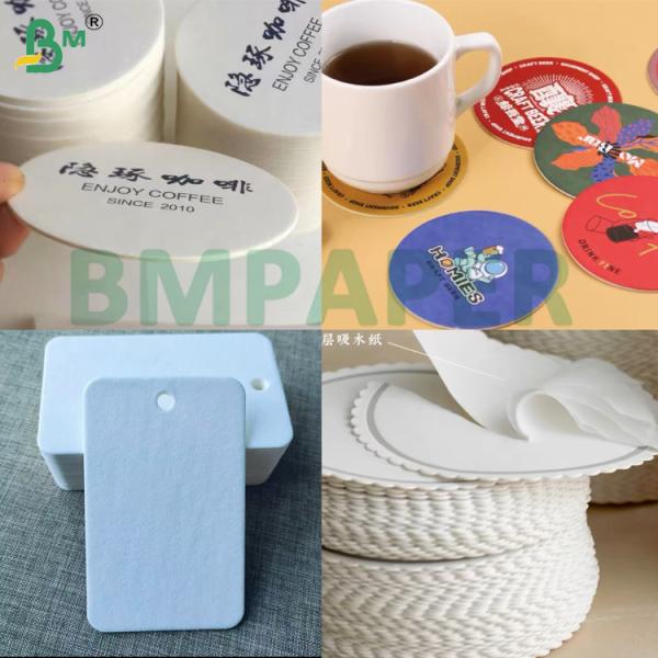 1.5mm 2mm Natural & High White Flat Surface Absorbent Paper For Air Freshener Paper 1.5 mm 2 mm Papel natural y de superficie plana de color blanco para fresadores de aire