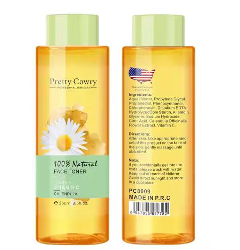 Oem Odm Deep Hydration Organic Plant Extracts Rose Aloe Water Skin Toner