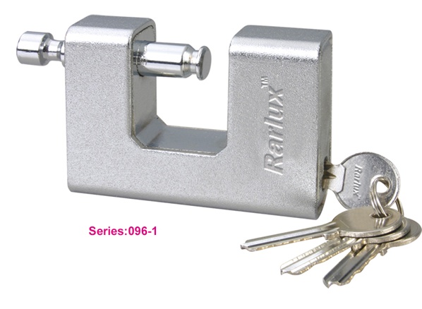 Rarlux High Security Solid Stainless Steel Necklace Padlock Anti-theft Rectangular Padlock 85/95/105mm