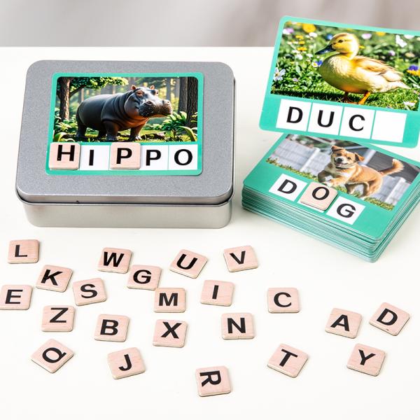 Kids Alphabet Phonics Games Learning Abc Magnets Toys Toddler Cvc Word Games Magnetic Letters Flash Cards
