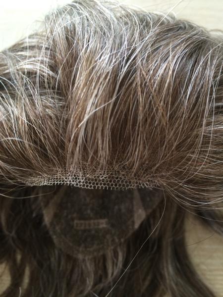 Système de coiffure personnalisé en dentelle 3/4 Full Cap Toupee Hair Piece Naturel