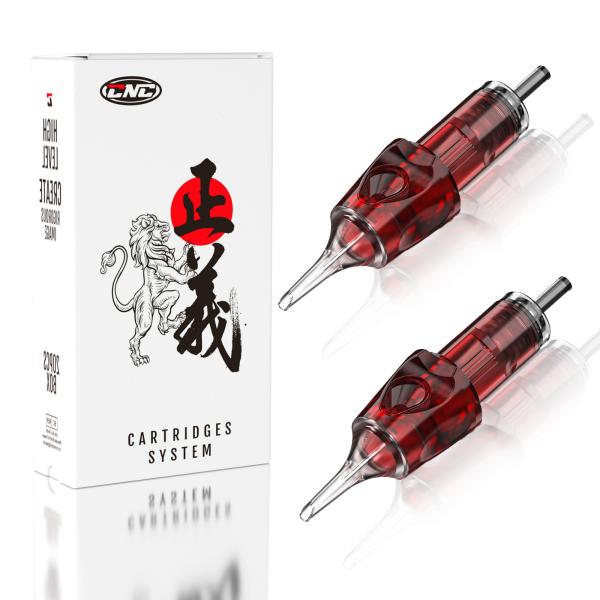 Stainless Steel Tattoo Needles Sterilized Red Cartridges for Permanent Tattoo