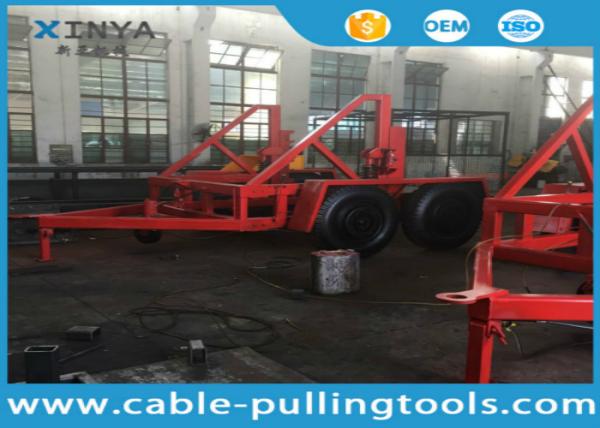 12 Ton Capacity Cable Drum Trailer Underground Cable Tools With Hand Brake and Air Brake