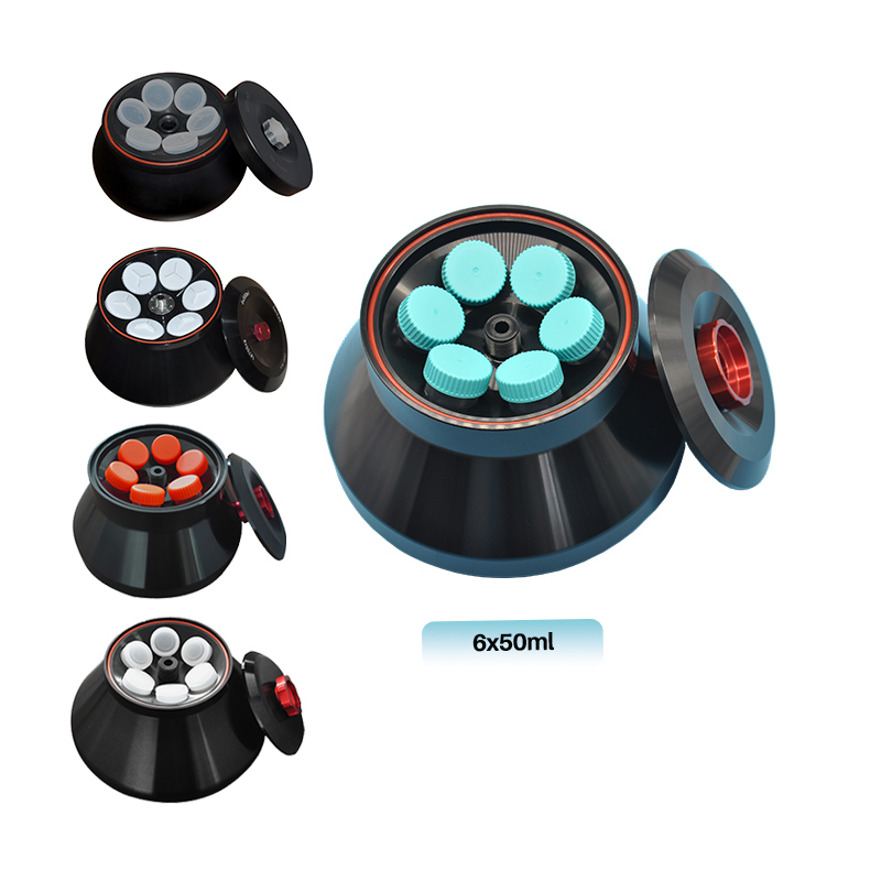Customize Large Capacity Angle Rotor Lab Centrifuge Rotors 4x1000ml 6x1000ml 6x50ml 8x50ml 12x10/15ml OEM Centrifuge Angle Rotor