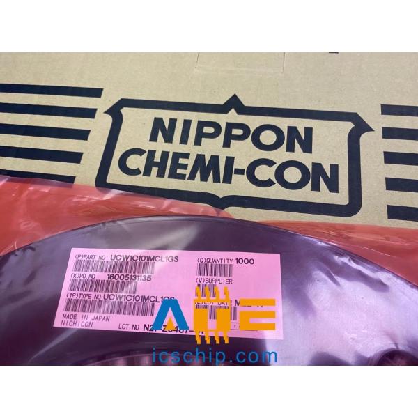 Литический конденсатор UCW1C101MCL1QS 100uF 16V 20% Nichicon алюминиевый электро