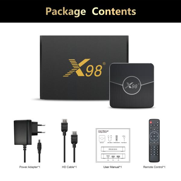 4k 8k 4GB 32GB IPTV Set Up Box Black Android 11 IPTV Box Customized
