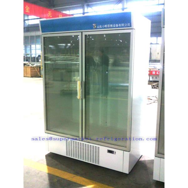 Supermarket refrigerated glass door beverage showcase - Fresh Meadows