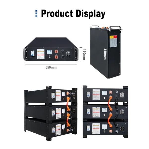 51.2V 6000 Cycles LiFePO4 Solar Energy Storage Battery with Rack-Mount Design
