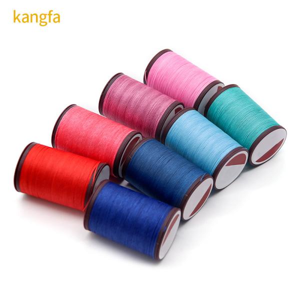 0.8mm Round Waxed Thread Cord Red for Hand Stitching Leather and Handmade Accessories