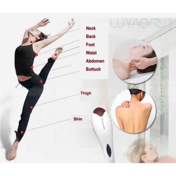 4 Speeds Grey Vibrating Rechargeable Magic Wand Massager With Time Setting