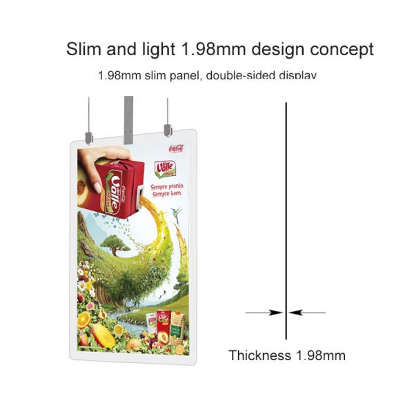Le double monté par plafond a dégrossi Signage de WiFi Digital d'épaisseur de 1.98mm