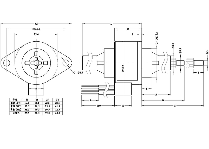 мотор мотора 24V линейного привода низшего напряжения 12V 25mm после полудня мини плененный Stepper мини линейный шагая для автоматизации работы офиса