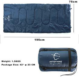 Dark Bule 300gsm 1 3 Season Adult 0 Degree Backpacking Sleeping Bag