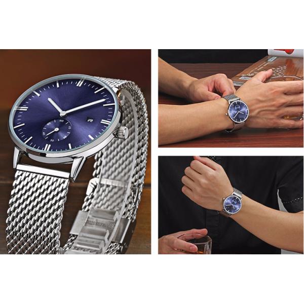 Analog Quartz Stainless Steel Watch MIYOTA 1L45 Men'S Quartz Wrist Watch