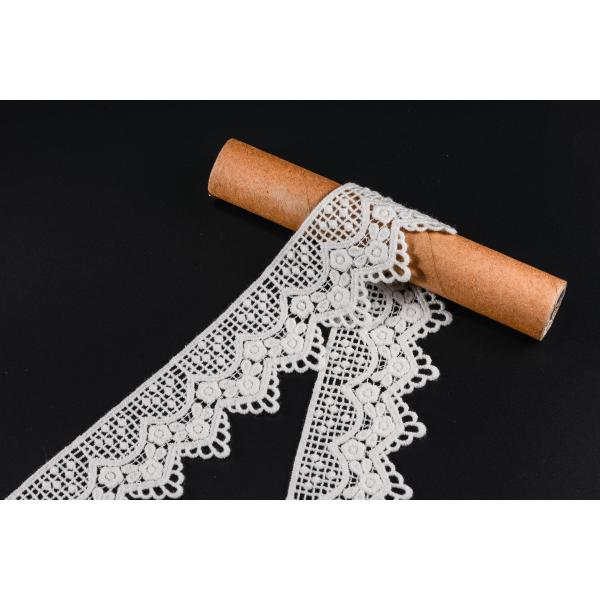 Équilibre 4.8cm large exquis de dentelle de coton pour les textiles à la maison
