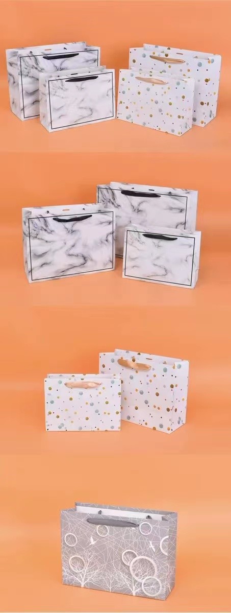 бумажные мешки 20*28cm 26*35cm 32*43cm косметические с ручками ленты