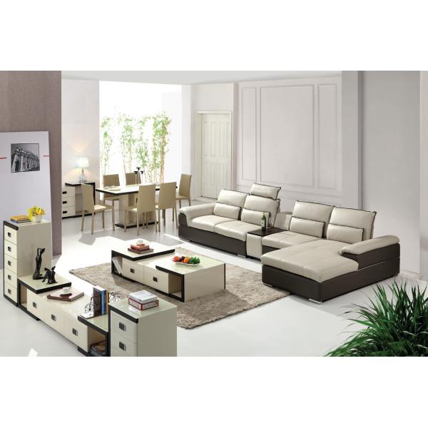 modern home leather corner sofa living furniture